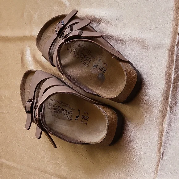 Birki's women's original birkenstock Fussbett NWOB 230 36 35 L/5 strappy sandals - Picture 4 of 7
